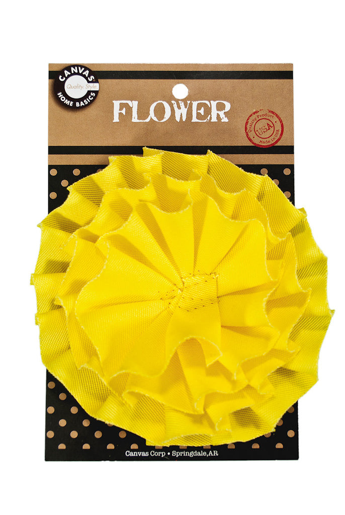 Canvas Flower - Yellow