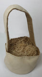 Fabric Basket - Canvas with Burlap Lining (2 sizes)