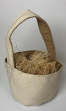 Fabric Basket - Canvas with Burlap Lining (2 sizes)