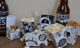 Vino and Ale: Peanuts and Pretzels on Ivory Paper