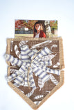 Burlap Banner Shape - Pocket