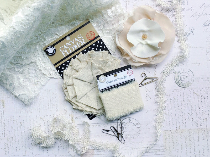 Canvas Flower - Natural Canvas