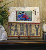 Stretched Natural Burlap - 18 x 18