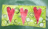 Canvas Bag - Zipper Tote Bag 6"x12" - Canvas