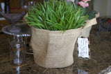 Burlap Basket Plant Holders (available in 3 sizes)