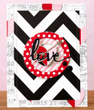 Red and Ivory Mini Dot Rev Paper