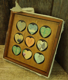 7gypsies 8x8 Shadowbox Insert: Rounds: Stained Wood