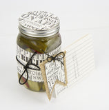 Black and Ivory Recipe Card Paper