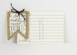 Farmhouse Kitchen: Black & Ivory Bon Appétit Paper