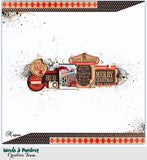 Farmhouse Christmas: Red and Black Diamonds on Kraft Paper