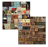 7gypsies American Vintage: 12x12 Road Atlas Paper