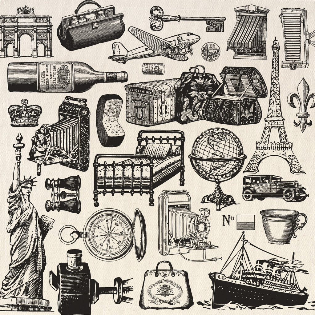 12x12 Printed Canvas Sheet - Voyages