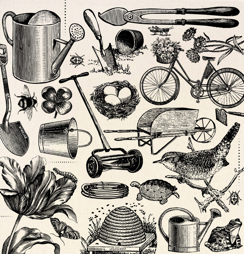 12x12 Printed Canvas Sheet - The Watering Can