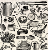 12x12 Printed Canvas Sheet - The Watering Can