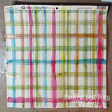 Black and Ivory Plaid Paper