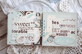 Baby Boy: Blue and Ivory Baby Words Paper