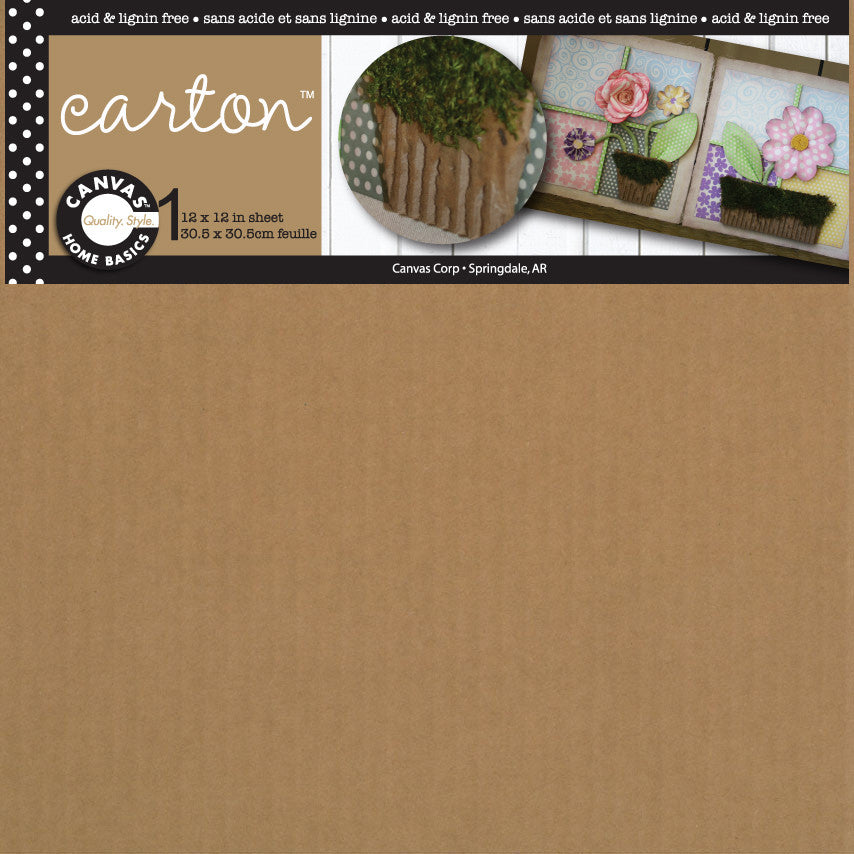 12x12 Cardboard Sheet - Kraft