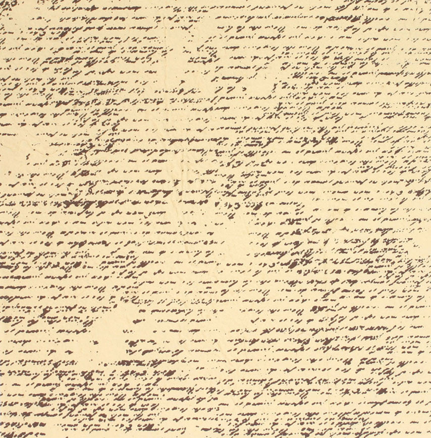 Handmade Paper - French Script Brown