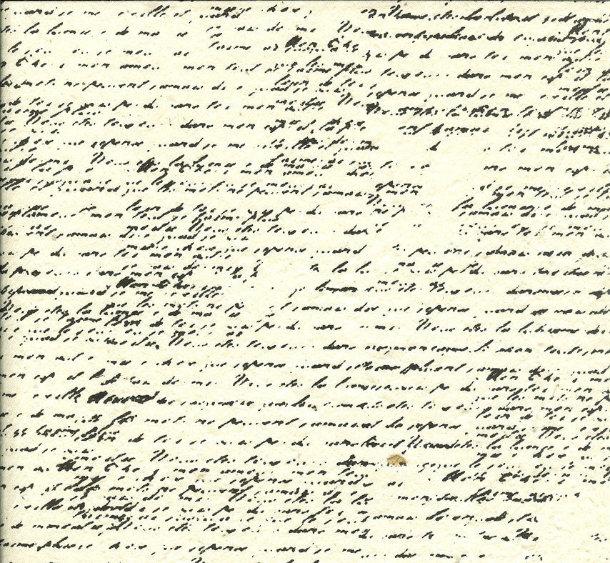 Handmade Paper - French Script Black