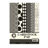 Canvas Corp 5"x7" Ivory & Black Cardstock Paper Pad
