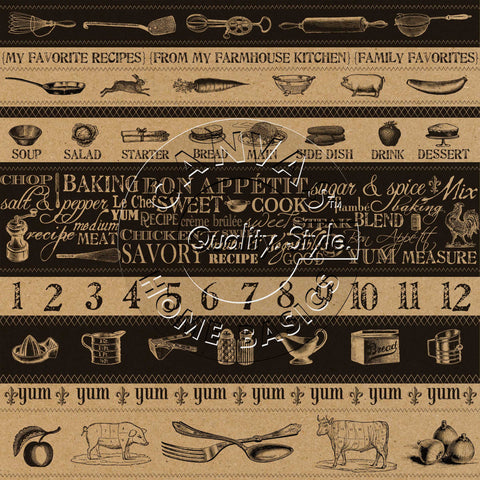 Farmhouse Kitchen Stripe on Kraft