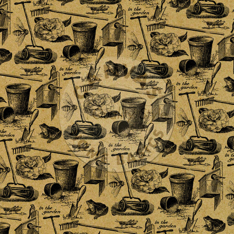 The Watering Can: In the Garden on Kraft Paper