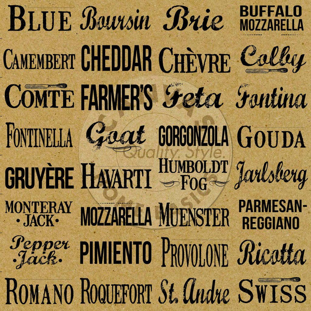 Vino and Ale: Cheese Board on Kraft Paper