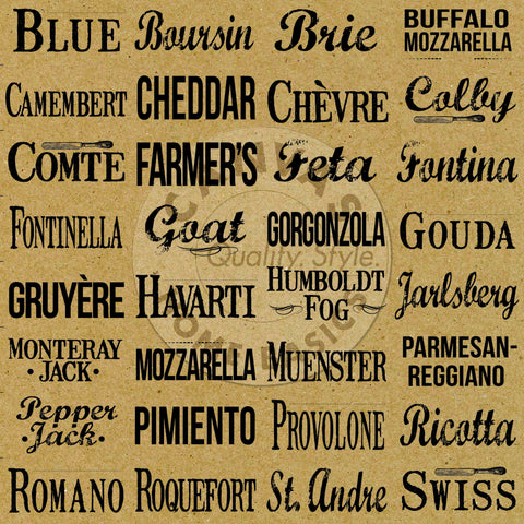 Vino and Ale: Cheese Board on Kraft Paper