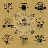 Vino and Ale: Cheese Butcher Paper on Kraft Paper