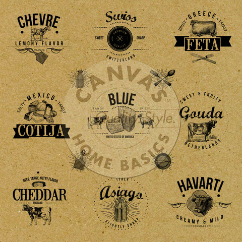 Vino and Ale: Cheese Butcher Paper on Kraft Paper