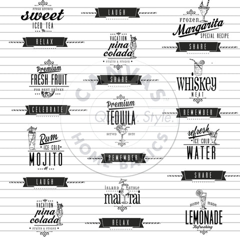 Mixology: Mixology Butcher Paper on White Paper