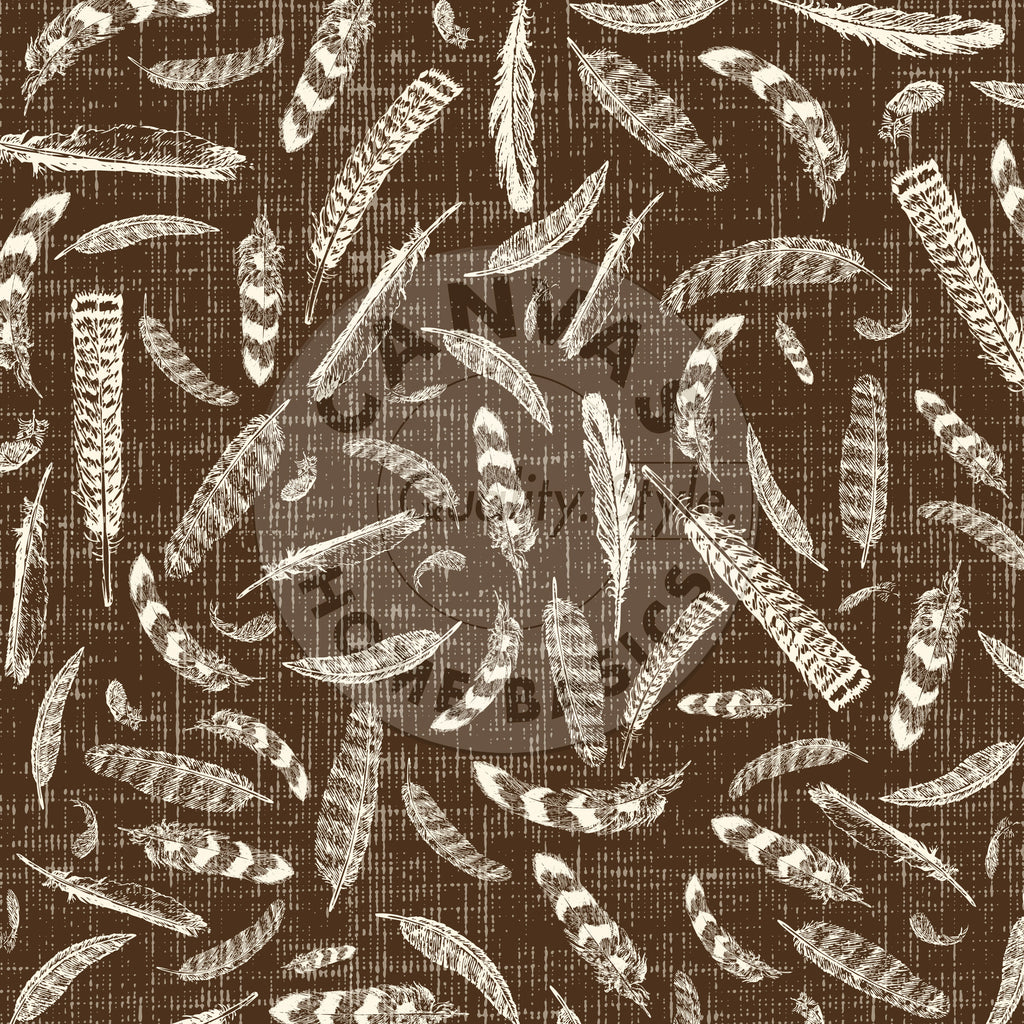 Boots and Saddle: Chocolate and Ivory Feathers Rev Paper