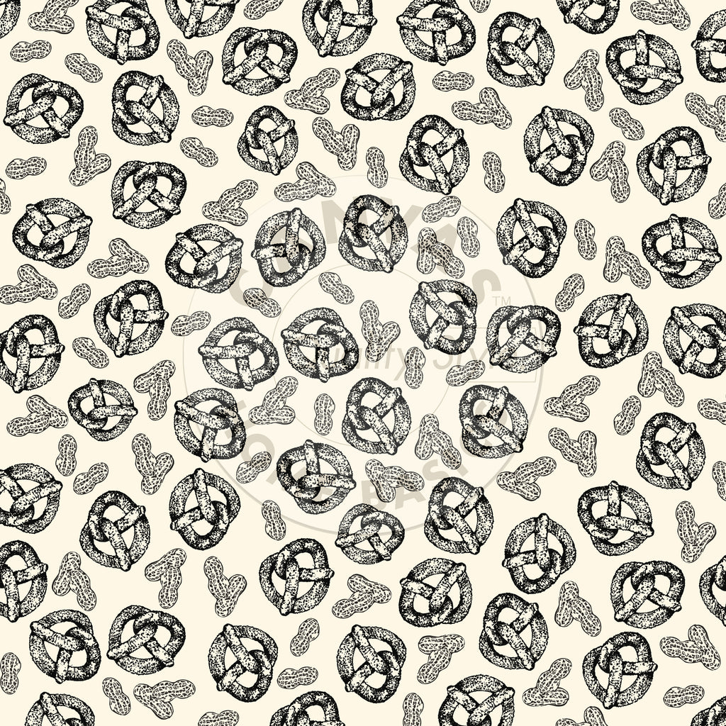 Vino and Ale: Peanuts and Pretzels on Ivory Paper