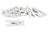 Mini Clothespins- White