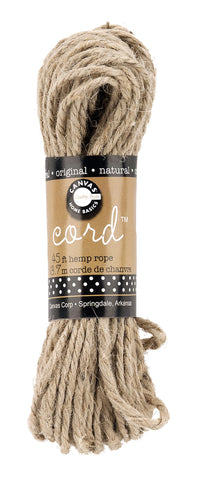 Cord Rope Natural Hank 45'
