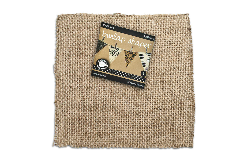 Burlap Banner Shape - Square