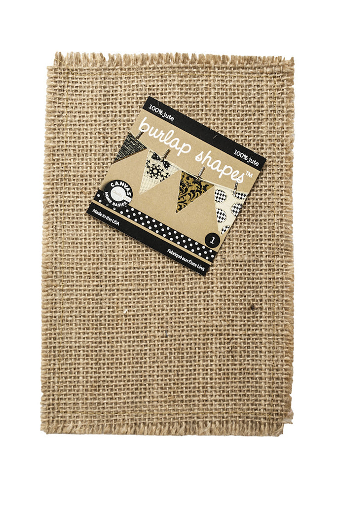 Burlap Banner Shape - Rectangle