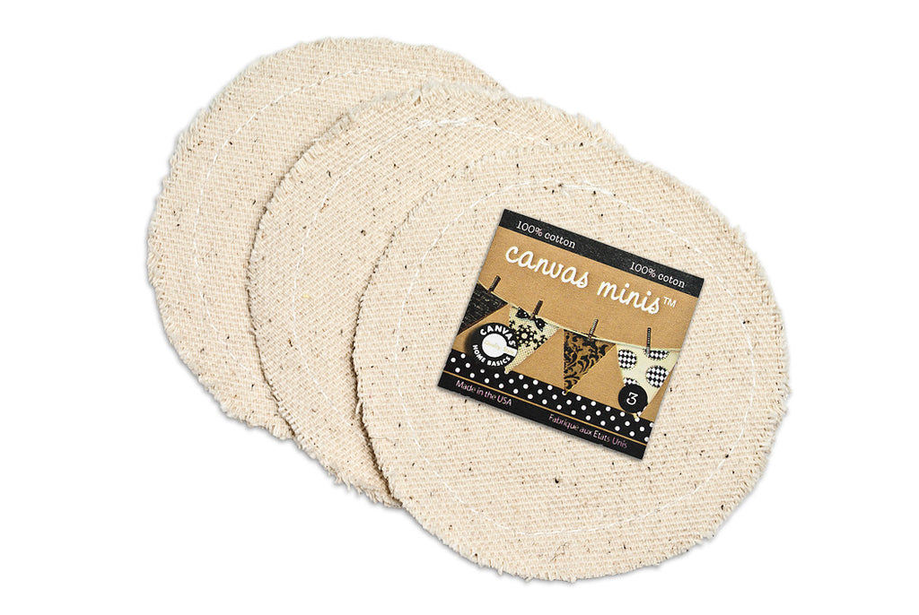 Canvas Mini Banner Shapes - Rounds 18 pieces