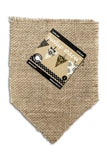 Burlap Banner Shape - Pocket