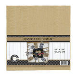 Stretched Natural Burlap - 18 x 18