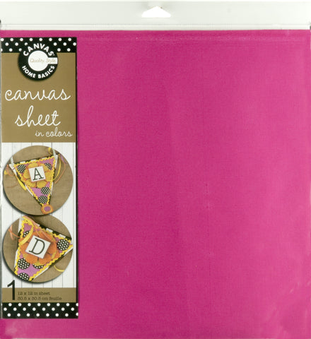 12x12 Canvas Sheet - Hot Pink