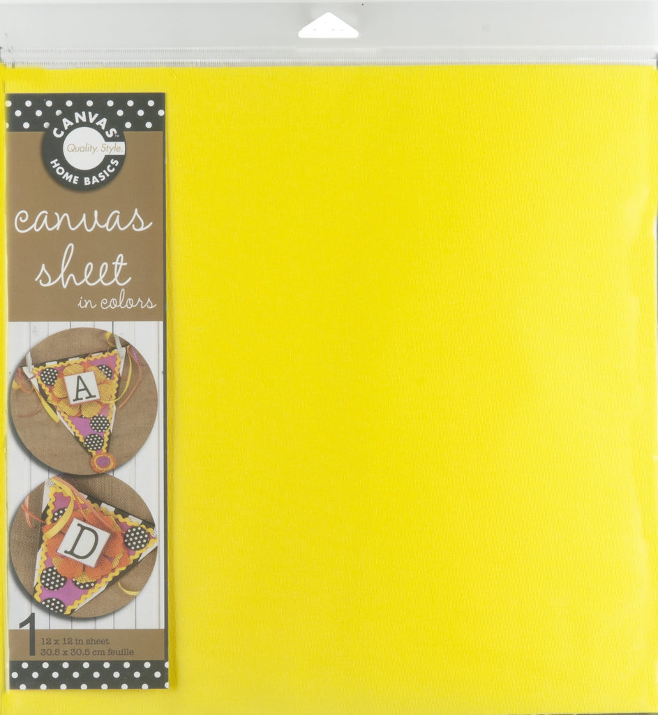 12x12 Canvas Sheet - Yellow