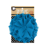 Burlap Flower - Teal