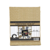 Stretched Natural Burlap - 9 x 12