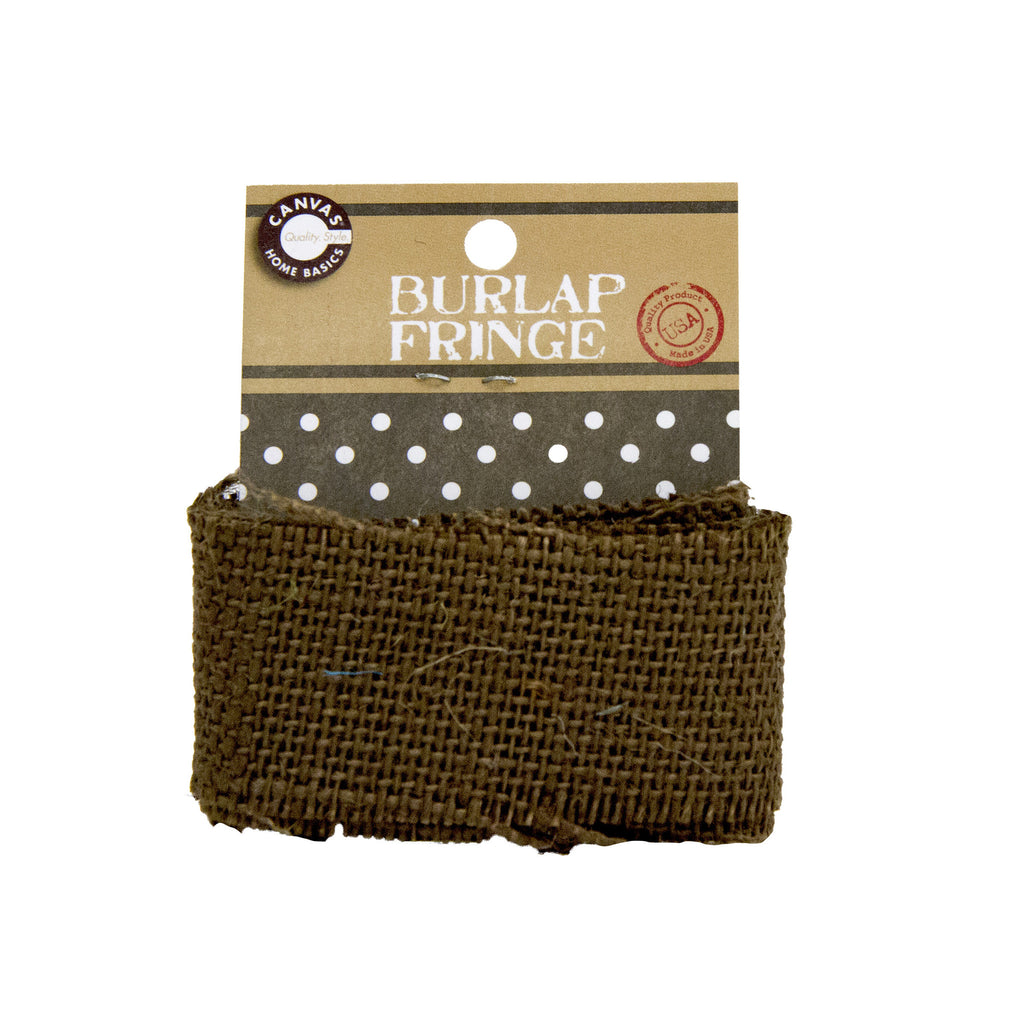 Burlap Fringe - Chocolate