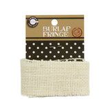 Burlap Fringe. - Ivory