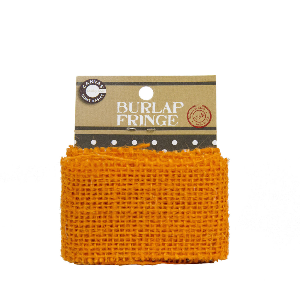 Burlap Fringe - Orange