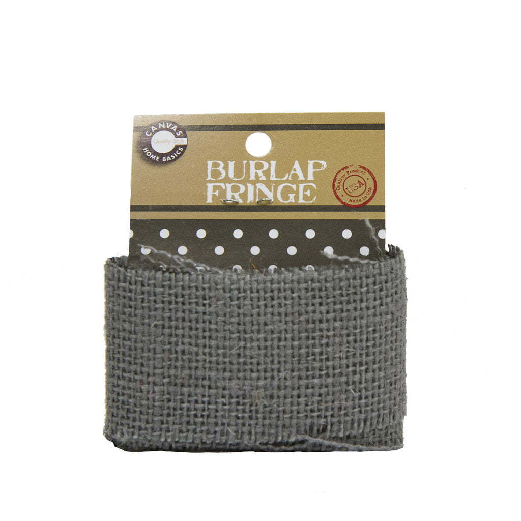 Burlap Fringe - grey