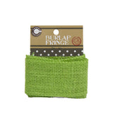 Burlap Fringe - Green
