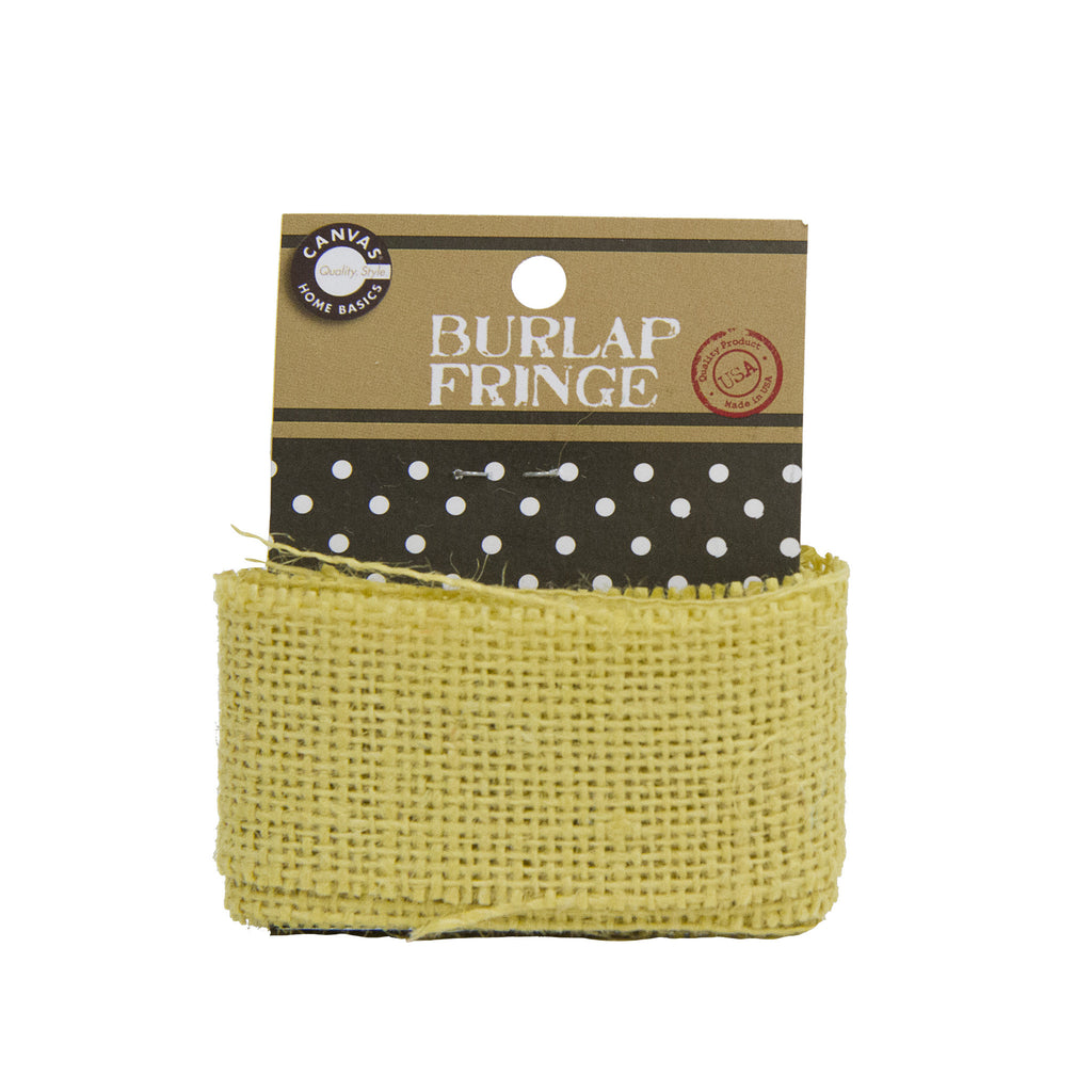 Burlap Fringe - Wheat